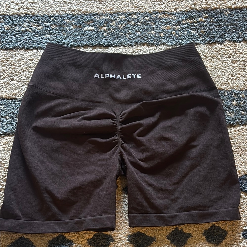Alphalete Black Bike Shorts Performance Fit